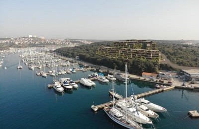 Verkauf moderner Wohnungen in einem exklusiven Gebäude mit Blick auf den Yachthafen, Pula!