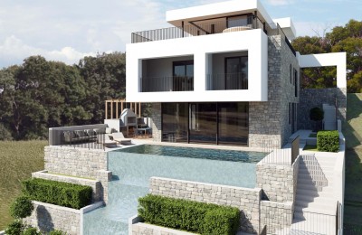 Opatija - elegante Villa mit Panoramablick und integriertem Smart-Home-System