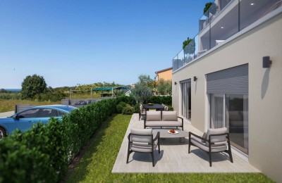 Istrien, Poreč, moderne Wohnung mit Garten