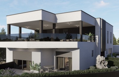 Zagreb, Gračani, dreizimmerige modern Wohnung mit privaten garden und Balkonzugang, net 84,41 m2