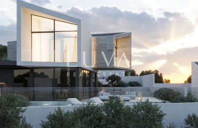 Luxusvilla mit Swimmingpool im Bau in der Nähe von Pazin, Istrien