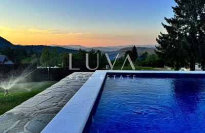 Kupjak, Gorski Kotar, Haus mit Pool und wunderschönem Ausblick zu verkaufen