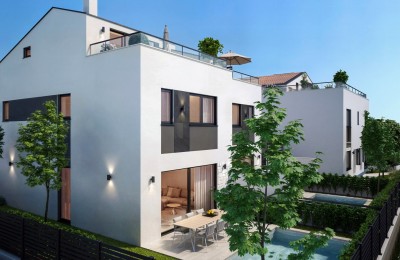 Istrien, Poreč, Modernes Reihenhaus mit Pool, 122,27 m²