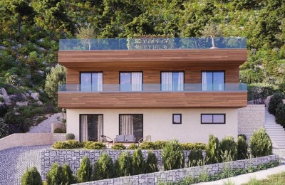 Ražanj, Villa (Rohbau) mit Pool, erste Reihe am Meer