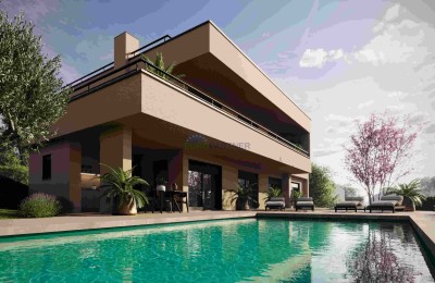 Poreč, Istrien, Umgebung - Moderne Luxusvilla mit Panoramablick auf das Meer