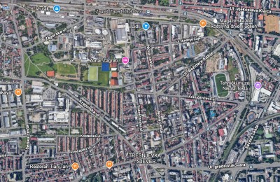 Zagreb Trešnjevka, Innenhofhaus zur Sanierung