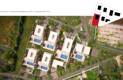 Krka, Drinovci, 614 m² Baugrundstück mit gültiger Baugenehmigung