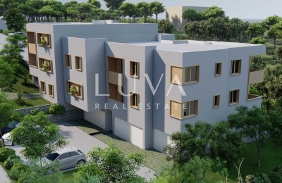 Trogir, Slatine, 42 m² Neubauwohnung mit Meerblick zu verkaufen