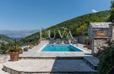 Dol, Brač, Steinhaus mit Meerblick zu verkaufen