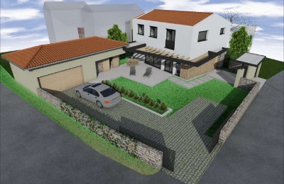 Bereich Poreč, Haus zur Renovierung mit Baugenehmigung und Projekt