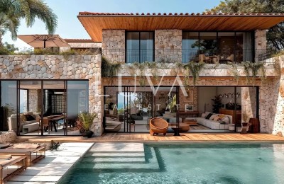 Sutivan, Insel Brač, luxuriöses Haus in Meeresnähe im Bau zum Verkauf