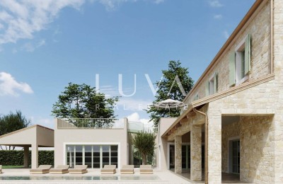 Buje, Istrien, eine Luxusvilla mit Pool im Bau zu verkaufen