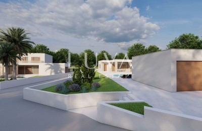 Vir, großes Baugrundstück mit begonnenem Bau von 2 Luxusvillen