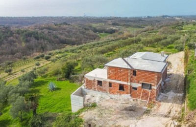 Momjan, Villa mit Panoramablick auf das Meer