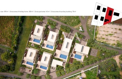 Krka, Drinovci, 978 m² Baugrundstück mit gültiger Baugenehmigung