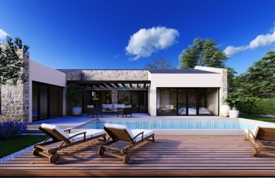 Istrien, Gedići, Umgebung von Poreč, wunderschönes Bungalow mit Pool